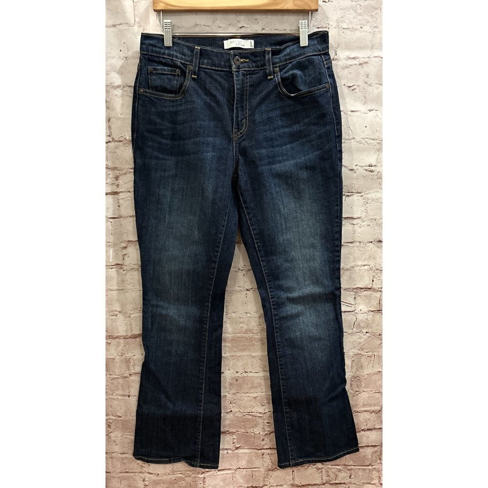 Levis 515 Boot Cut Jeans Dark Wash Mid Rise Denim Stretch Size 10 M